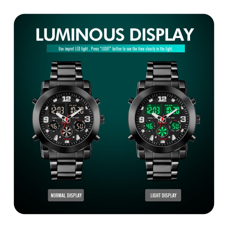 skmei-1642-three-time-display-luminous-electronic-watch-support-alarm-clocksilver