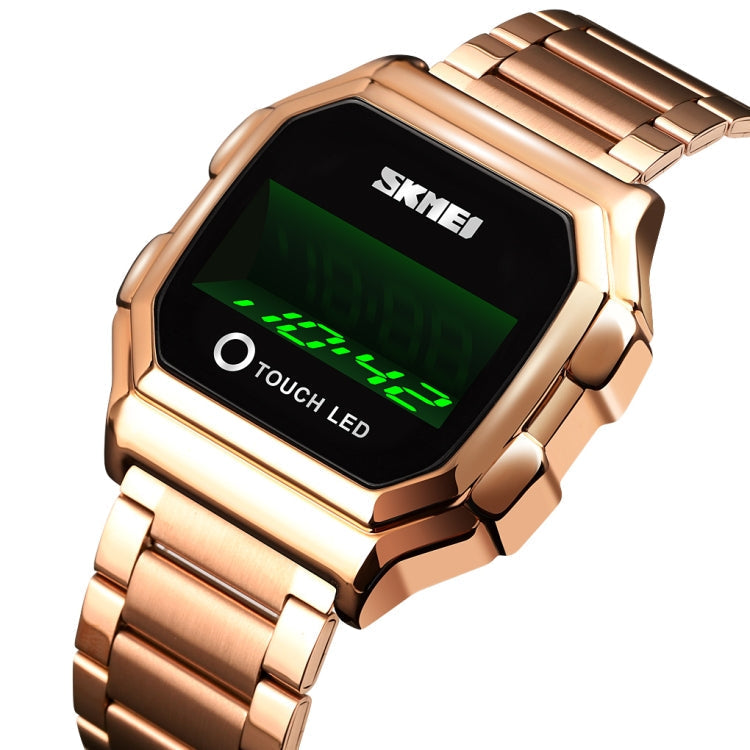 skmei-1650-steel-strap-version-led-digital-display-electronic-watch-with-touch-luminous-buttonrose-gold