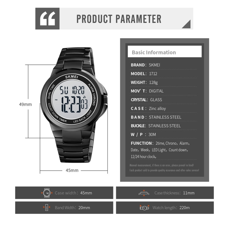 skmei-1712-dual-time-led-digital-display-luminous-stainless-steel-strap-electronic-watchgold-and-white