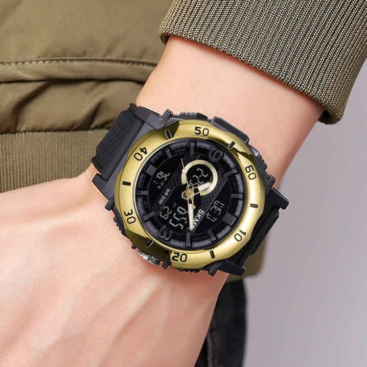 skmei-2098-multifunctional-men-50m-waterproof-thermometer-dual-display-digital-wrist-watchgold-black