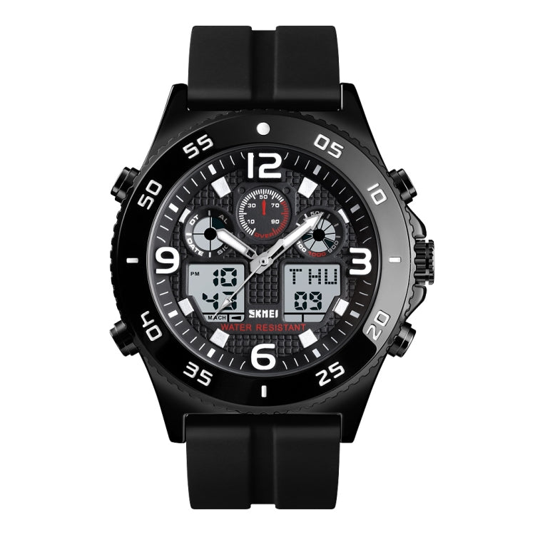skmei-1538-multi-function-time-large-dial-steel-belt-men-casual-sports-electronic-watchblack-silicone-belt