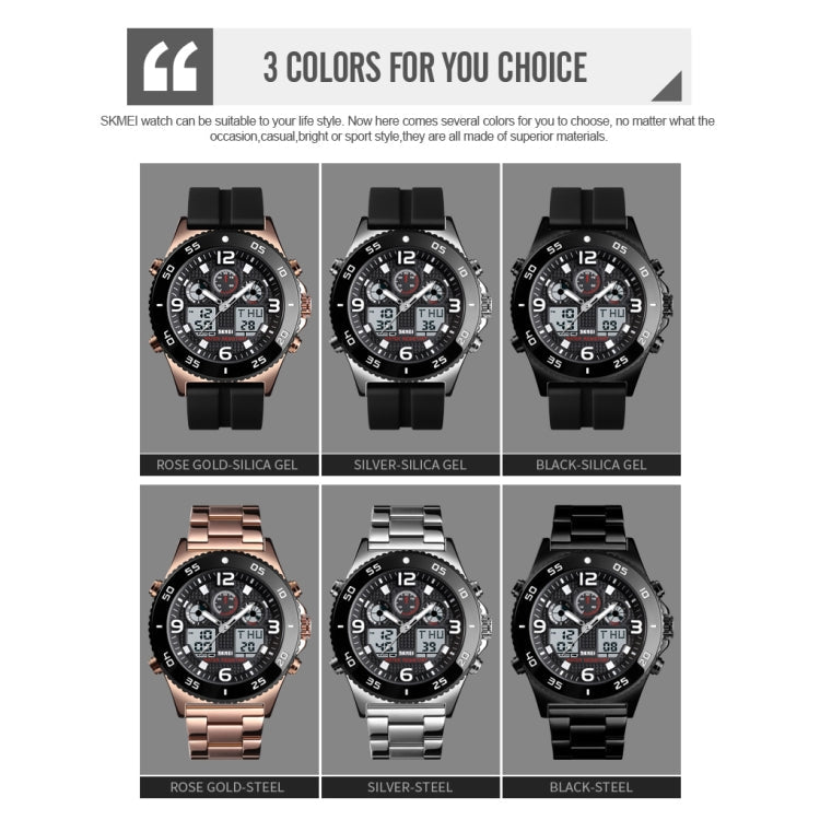 skmei-1538-multi-function-time-large-dial-steel-belt-men-casual-sports-electronic-watchblack-silicone-belt