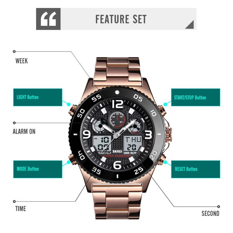 skmei-1538-multi-function-time-large-dial-steel-belt-men-casual-sports-electronic-watchblack-silicone-belt