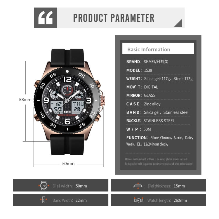 skmei-1538-multi-function-time-large-dial-steel-belt-men-casual-sports-electronic-watchblack-silicone-belt
