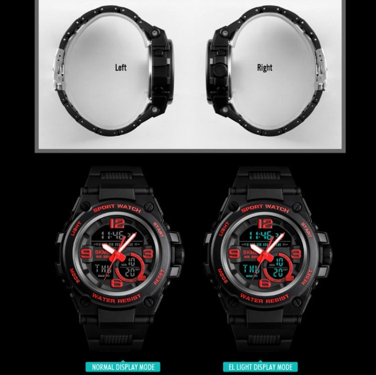 SKMEI 1452 Outdoor Sports Electronic Watch Multifunctional Waterproof Watch(Red)