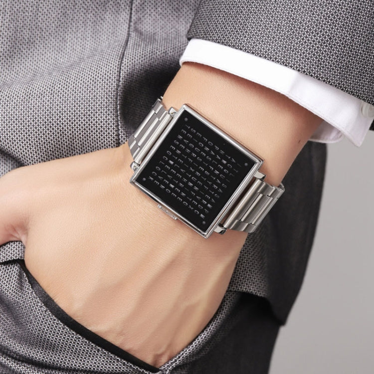 skmei-multi-function-letter-display-dial-square-men-electronic-watch-color-silver-steel-band