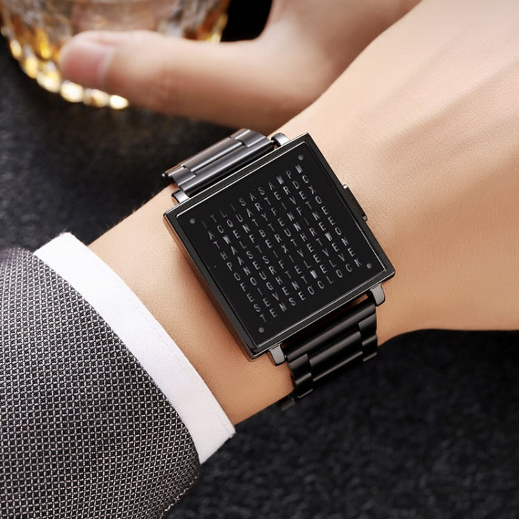 skmei-multi-function-letter-display-dial-square-men-electronic-watch-color-black-steel-band