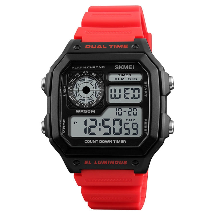 skmei-1299-multifunctional-outdoor-sports-noctilucent-waterproof-digital-display-wrist-watch-red