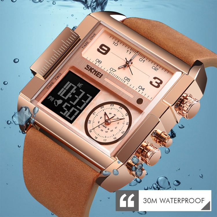 skmei-1391-multifunctional-men-business-digital-watch-30m-waterproof-square-dial-wrist-watch-with-leather-watchbandgold