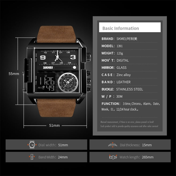 skmei-1391-multifunctional-men-business-digital-watch-30m-waterproof-square-dial-wrist-watch-with-leather-watchbandgold