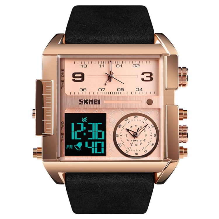 skmei-1391-multifunctional-men-business-digital-watch-30m-waterproof-square-dial-wrist-watch-with-leather-watchbandrose-gold
