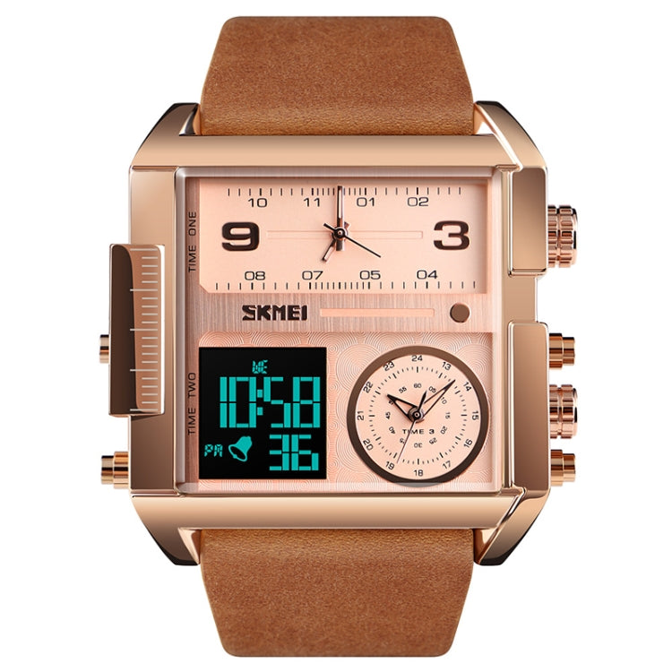 skmei-1391-multifunctional-men-business-digital-watch-30m-waterproof-square-dial-wrist-watch-with-leather-watchbandbrown